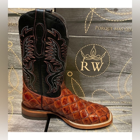 reywelt Shoes 00440 Mens Cowboy Fish Pirarucu Boots Poshmark